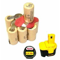 Tauschpack für Original Ryobi Akku  12 V  BPP-1215 /...