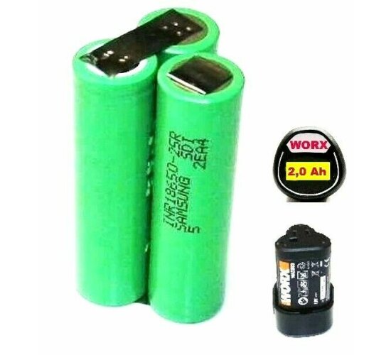 Tauschpack für WORX  Akku 12 V Li mit 2 Ah  2000 mAh    WA3503