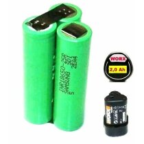 Tauschpack für WORX  Akku 12 V Li mit 2 Ah  2000 mAh...