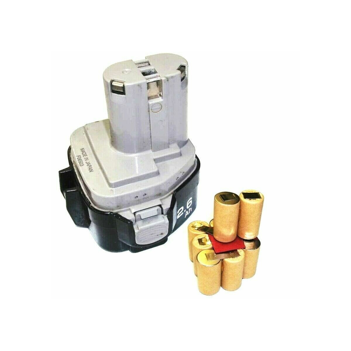 Batterie Compatibili 1222 1235 2X Shentec 12V 4.5Ah Ni-MH Per Batteria Makita PA12 1222 1220 Batterie A Bassa Autoscarica - 3