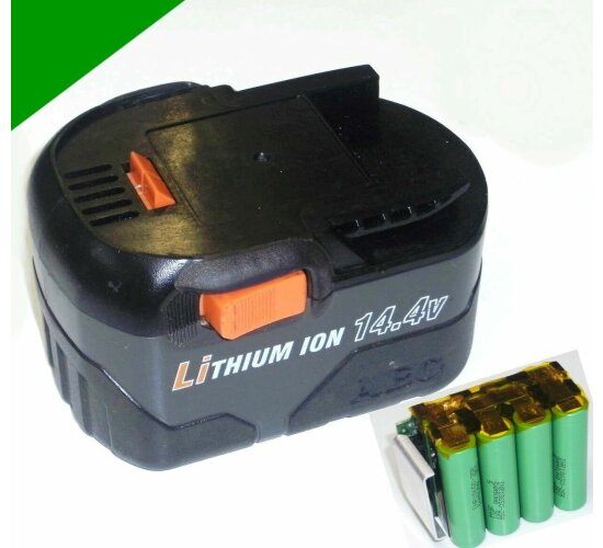 Reparatur Zellentausch für AEG L1430R 14,4 V  14,4 Volt  mit 5.0 Ah  5000 mAh