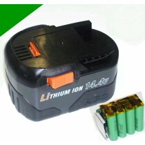 Reparatur Zellentausch für AEG L1430R 14,4 V  14,4 Volt  mit 5.0 Ah  5000 mAh