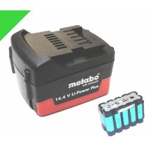 Reparatur Zellentausch für Metabo Akku 14,4 V   Air...