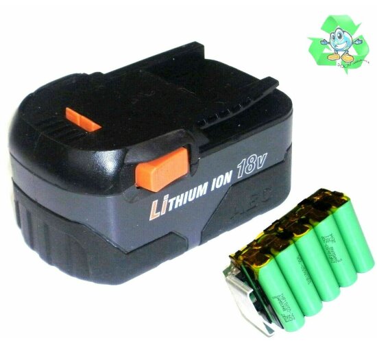 Zellentausch für Original AEG L1830R 18 V  m. 5,0 Ah Samsung Zellen 5000 mAh