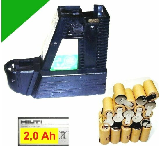 Reparatur Zellentausch für Original Hilti Akku 36 V  BP10  2  Ah NiCd  2000 mAh  HP-2000