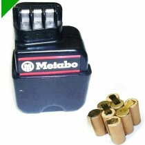 Zellentausch für Original Metabo  Akku 9,6 V  mit 3...