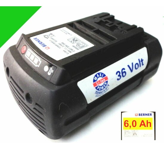 Berner / BTI Ersatz-Akku 36 V 36 Volt     6,0 Ah  6000 mAh