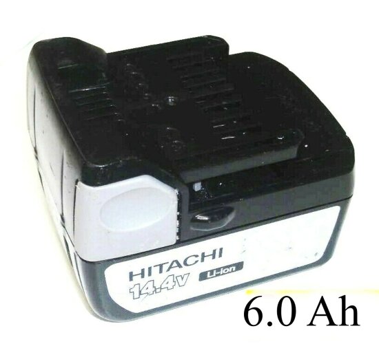 Original Hitachi  Akku 14,4 V Neu best&uuml;ckt mit  6.0  Ah  6000 mAh