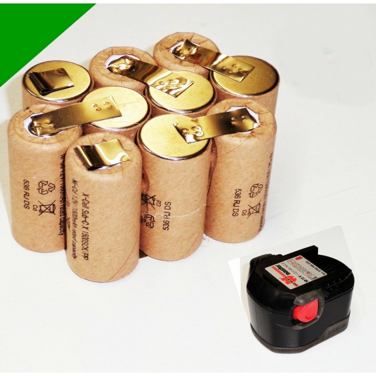 Tauschpack F r W rth Akku 12 V SD12 M 2 Ah NiMh 2000 MAh MYD Zell 