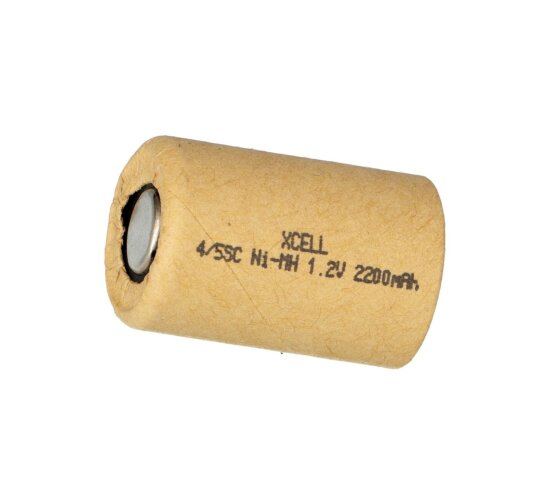 Xcell Akku 4/5 Sub-c  2.2 Ah 2200 mAh NIMH Hochstrom Zelle im Pappmantel