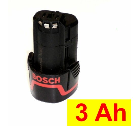 Original Bosch Akku Professionel 10,8 V / 12 V Neubest&uuml;ckt mit 3,0 Ah  3000 mAh GSR