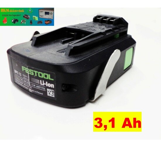 Festool  Akku BPC 12 - 10,8 V Li  3,1 Ah  - comp. BPS   12