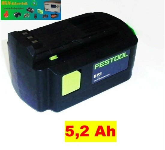 Festool  Akku BPS 15 - 14,4 V Li  5,2 Ah  - compatibel BPC   15