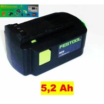 Festool  Akku BPS 15 - 14,4 V Li  5,2 Ah  - compatibel...