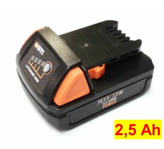 Original  BTI  Akku 14,4 V Li Compact Neu Bestückt mit 2,5 Ah  bgl. Millwaukee