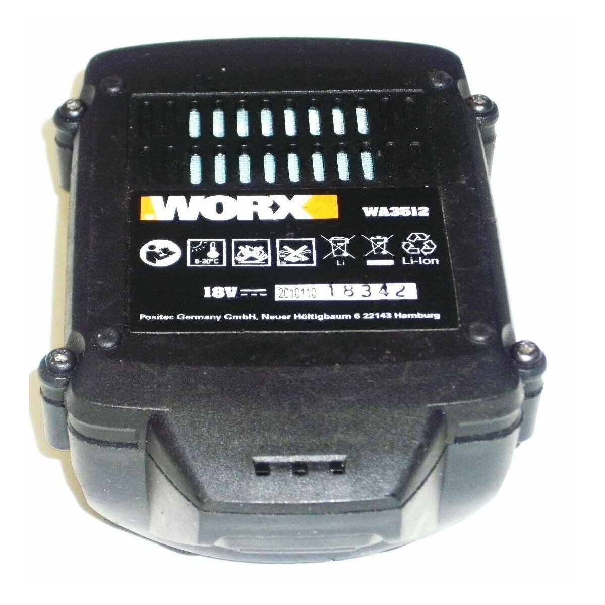 ORIGINAL WORX Akku 18 V Li mit 2.0 Ah 2000 mAh, 39,99