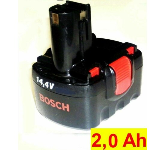 Original Bosch Akku 14,4 V 1,2 / 1,5 Ah PSR AHS ART 23  Accutrim Neu Bestückt mit2,0 Ah