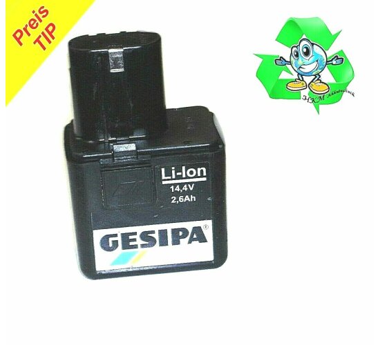 Original Gesipa Akku 14,4 V 2.6 Ah Li  Lithium Ion