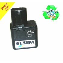 Original Gesipa Akku 14,4 V 2.6 Ah Li  Lithium Ion