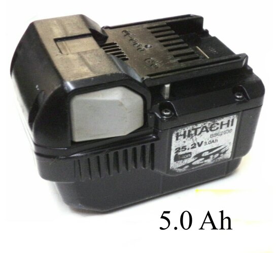 ORIGINAL Hitachi Akku 25,2 V Li BSL 2530 Neu Bestückt  mit 5 Ah  - 5000 mAh