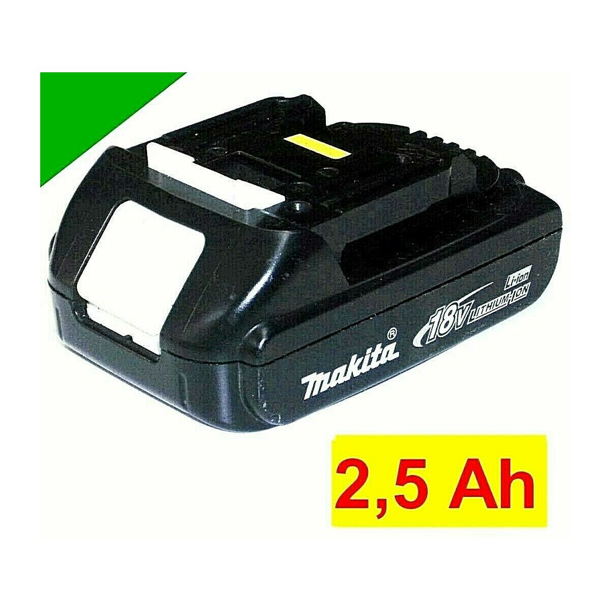 Original Makita Akku 18 V BL1815 Compact Neubestückt mit 2,5 Ah 2500