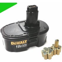 Zellentausch für  Dewalt Akku 18 V  2,0 Ah NiMh...