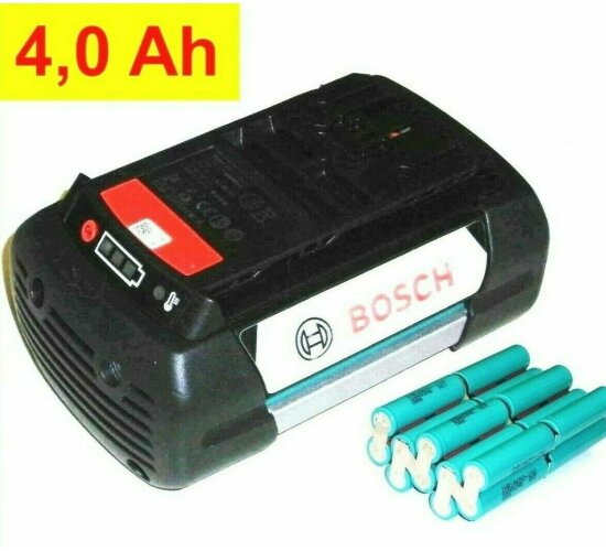 Reparatur Zellentausch für Bosch Akku 36 V- Li  - mit 4,0 Ah --