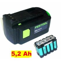 Zellentausch für Festool Akku BPC 12 Li  10,8 Volt...