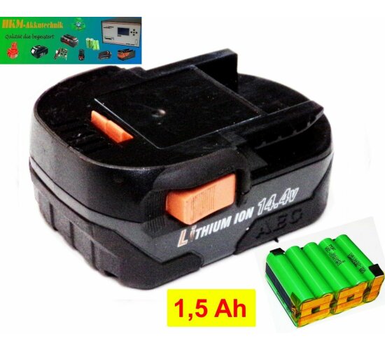 Zellentausch für Original AEG L1415R 14,4 V  m. 1,5 Ah Samsung Zellen 1500 mAh