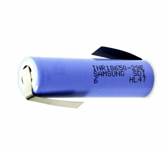 Samsung SDI INR 18650-29E 3,6 V 2800 mAh mit Lötfahne  Z