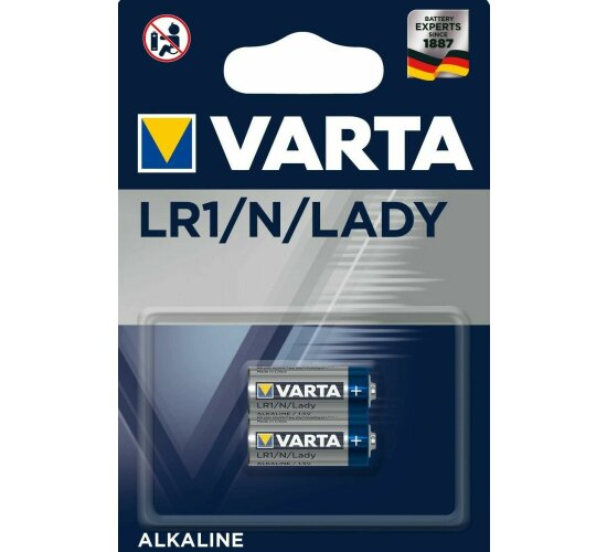 1 x 2er Blister Varta Lady 4001 LR1 E90 N MN9100 1,5V Knopfzelle Batterie 850mAh