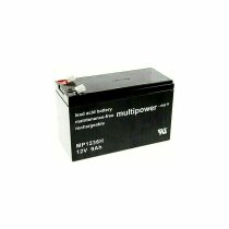 1 x Multipower Blei Akku MP1236H Pb 12V / 9Ah Hochstrom |...