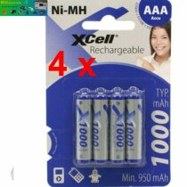 16  x  XCell  AKKU Micro AAA 1.2 V Typ 1000 mAh NiMH HR03...