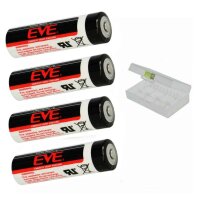 4 x EVE ER14505 LS14500  AA Lithium-Thionylchlorid 3,6 V...