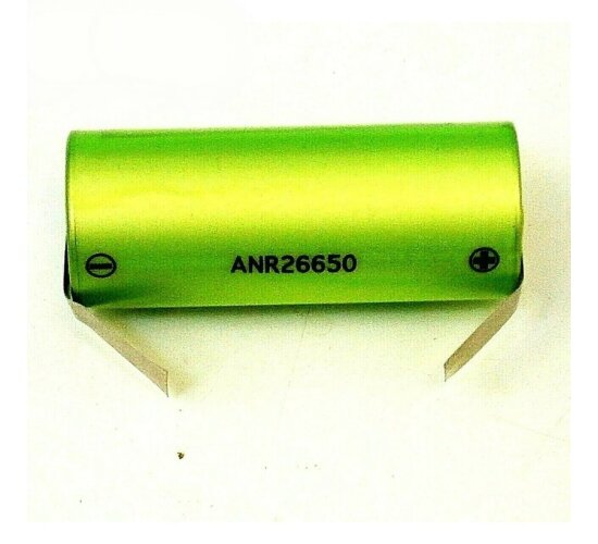 A123 ANR26650M1B 2500 mAh 3,3 V LiFePo4 Akku  A Grade m. Lötfahne U