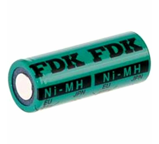 FDK / Sanyo Akku 1,2 V 1100mAh 4/5 AA  NiMh 14 mm x 43 mm Flattop