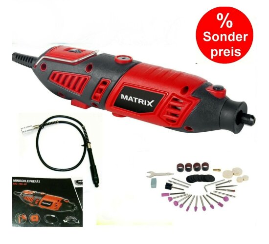 Matrix MG 160-40 160 W Multifunktionswerkzeug (ähnl.Dremel) mit biegsamer Welle