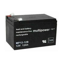 Multipower 12 V 12 Ah Blei-Akku MP12-12B USV NP12-12...
