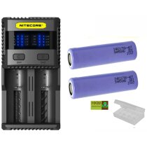 Nitecore SC2 - 3 A Zwei-Schacht-Ladegerät  2 Samsung...