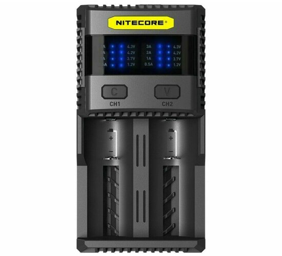 Nitecore SC2 - 3 A Zwei-Schacht-Ladegerät Li-Ion NiCd / NiMh