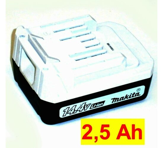 Original Makita  Akku 14,4 V  Li  BL1413G  Neubest&uuml;ckt mit 2.5 Ah Samsung Zellen  