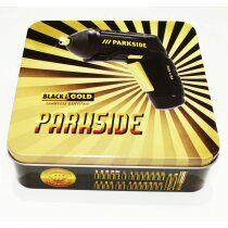 PARKSIDE 4 V Akkuschrauber  Black-gold PAS 4 B4  - ixo - In Geschenkbox