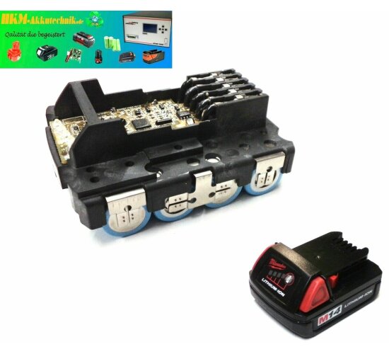 Tauschpack mit Elektronik für ORIGINAL Milwaukee  Akku 14,4 V -  M14  mit 1,5 Ah