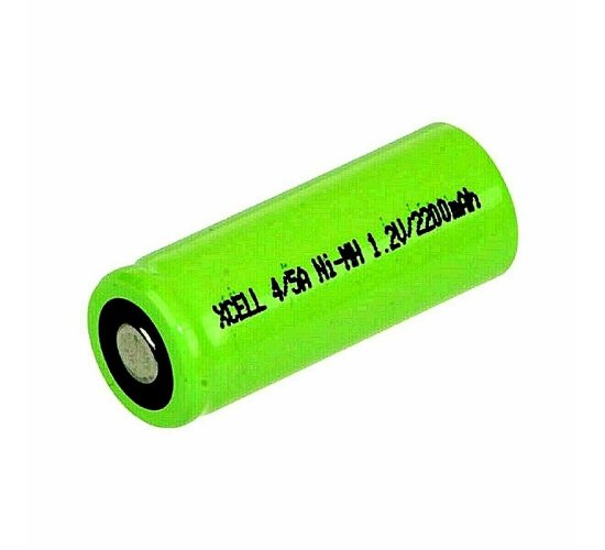 XCell Akku 4/5 A 1,2V / 2200mAh Hochstrom Flat-Top, 43x17mm