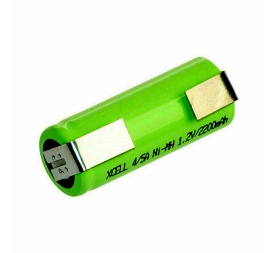 XCell Akku 4/5 A 1,2V / 2200mAh Hochstrom Flat-Top, 43x17mm mit Lötfahne U