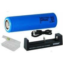 XTAR USB-Ladegerät MC1S Li-Ion  + 1 Samsung 5000 mAh...