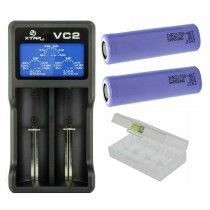 XTAR USB-Ladegerät VC2 LC-Display  Li-Ion  + 2...