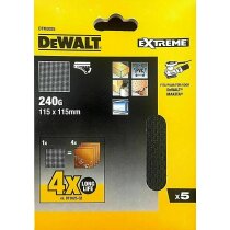 5x DeWalt Schleifstreifen 115 x 115 mm K240 G...