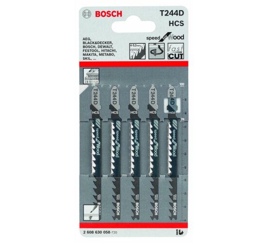 Bosch Stichs&auml;geblatt T244D 5er Pack