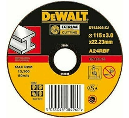 Dewalt DT43200-XJ Trennscheibe Extreme 115 x 22.2 x 3.0 mm